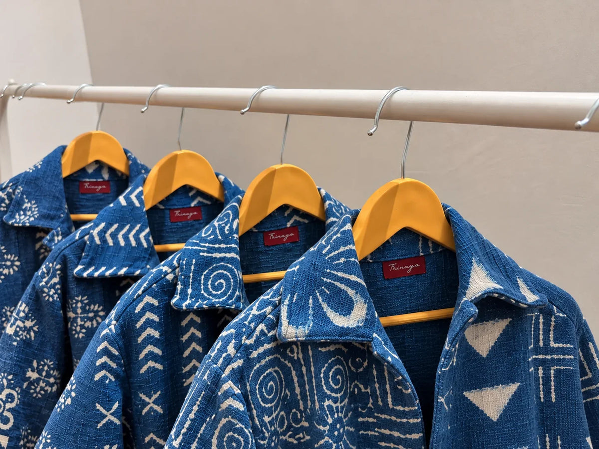 Indigo Handblock Jacket - Indigo Editorial Cover