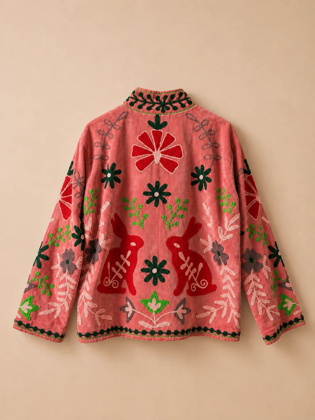 Suzani Velvet Jacket - Alice in Wonderland (Back)