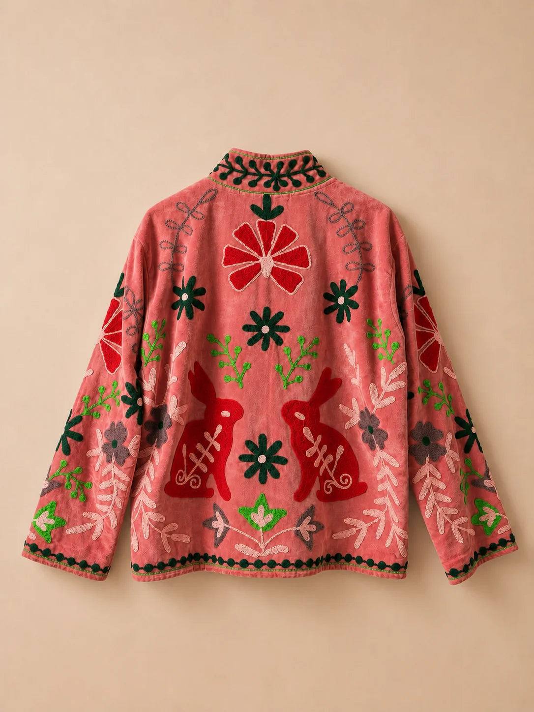 Suzani Velvet Jacket - Alice in Wonderland (Back)