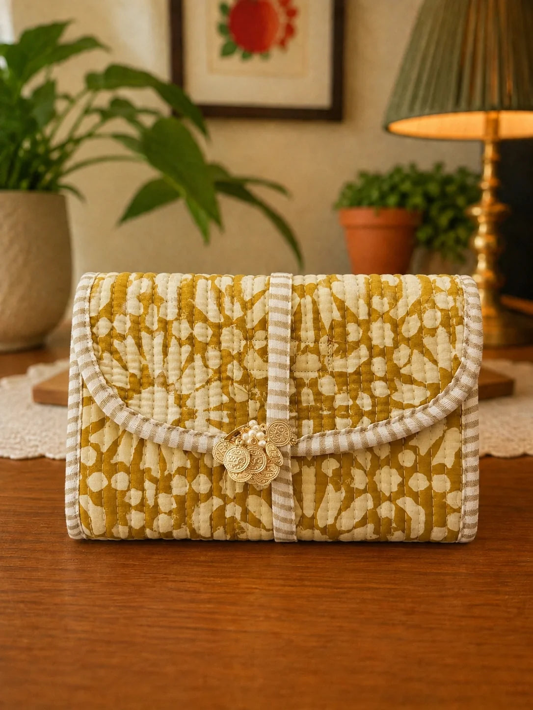 Handblock Fold Organiser - Batik Fold