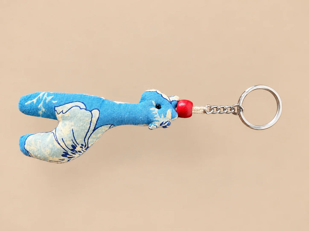Zero-Waste Keychains - Blue Giraffe