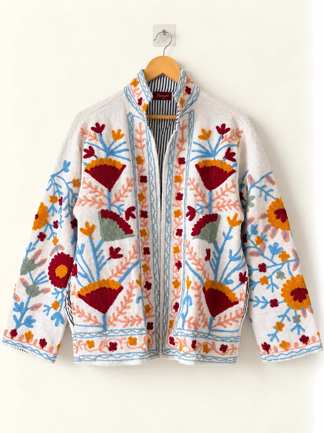 Suzani TNT Jacket - Garden Stripe (Front)