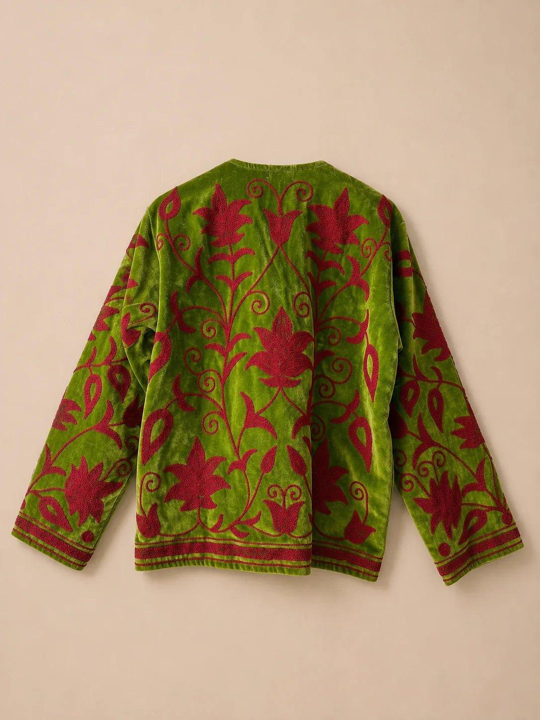 Suzani Velvet Jacket - Rani Bloom (Back)