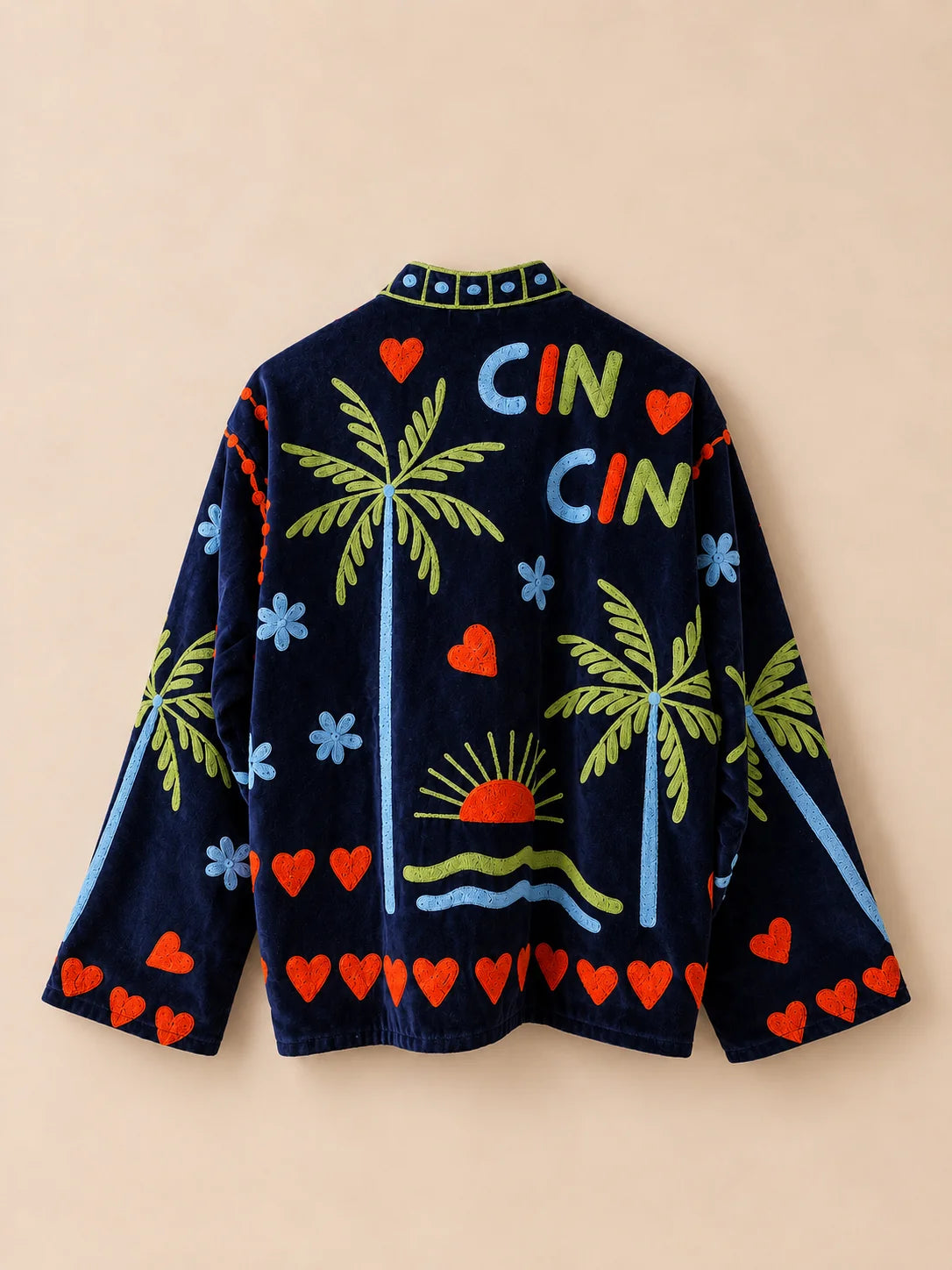 Suzani Velvet Jacket - Sundowner (Back - Sold Out)