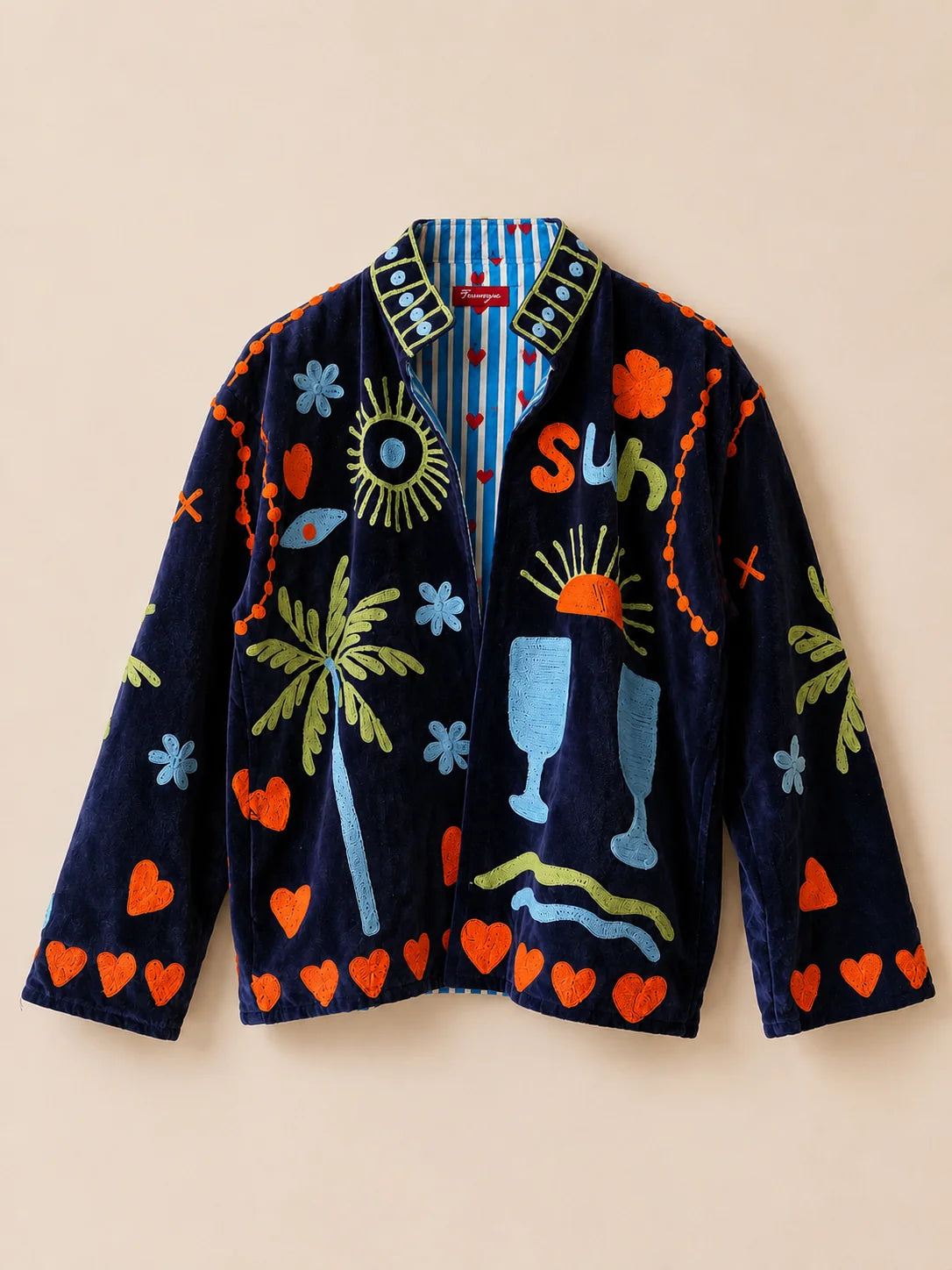 Suzani Velvet Jacket - Sundowner (Front - Sold Out)