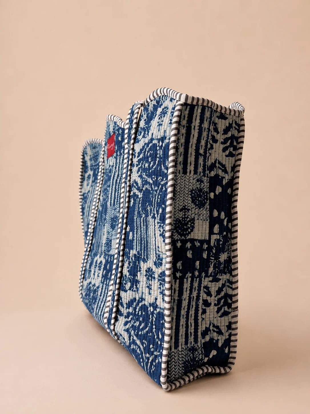 Carryall Tote - Indigo Dreams (Side)