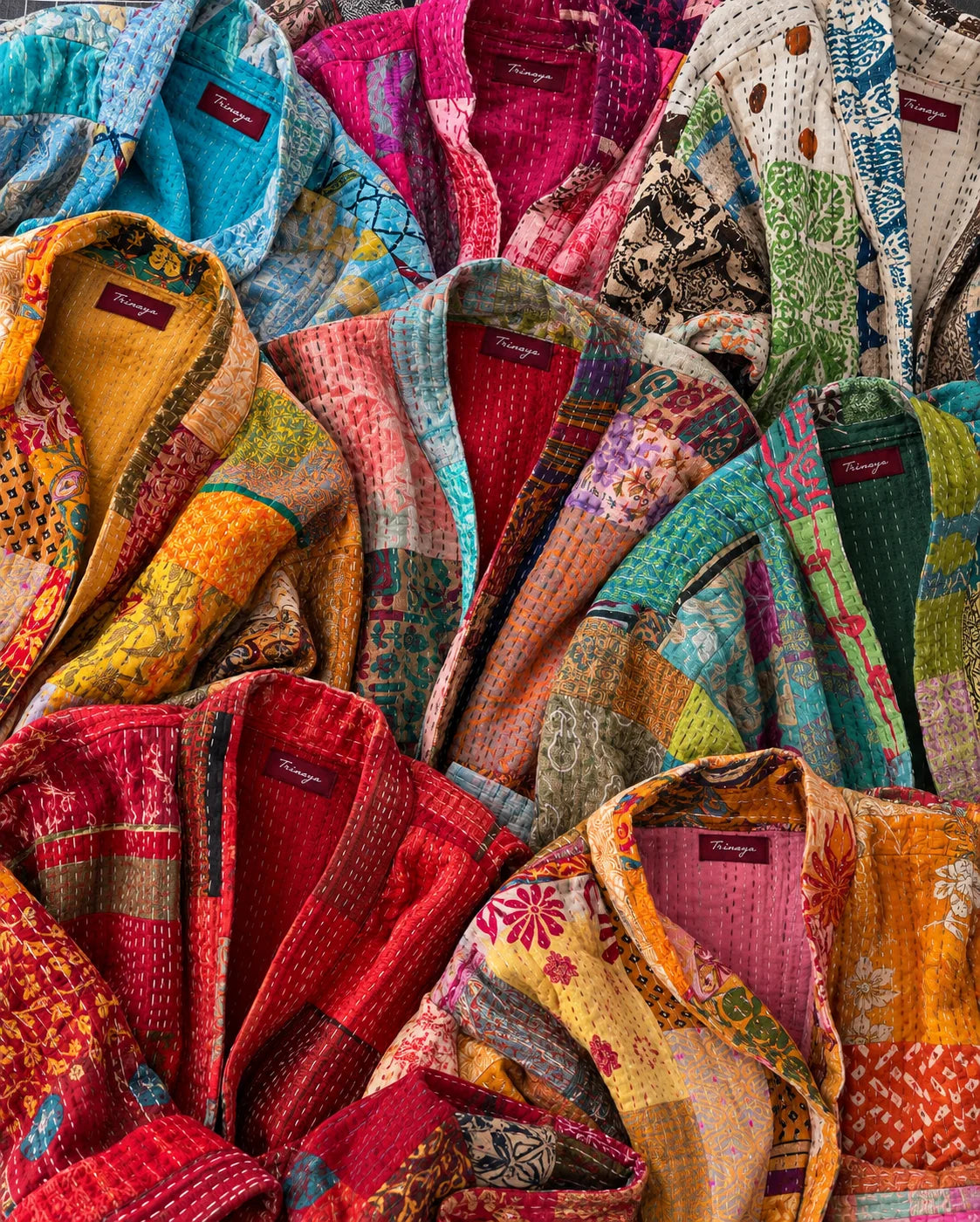 Silk Kantha Jacket - Kantha Editorial Cover