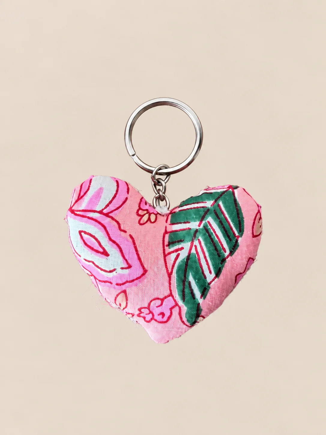 Zero-Waste Keychains - Pink Heart